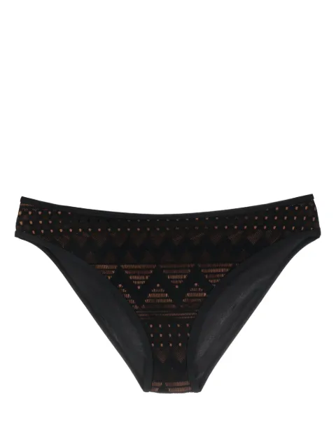 Marlies Dekkers Dolce Vita mesh-detail bikini bottoms Black 36763