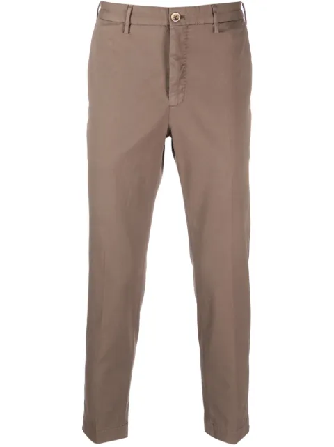 Incotex low-rise straight-leg trousers Brown ZR851W4055B