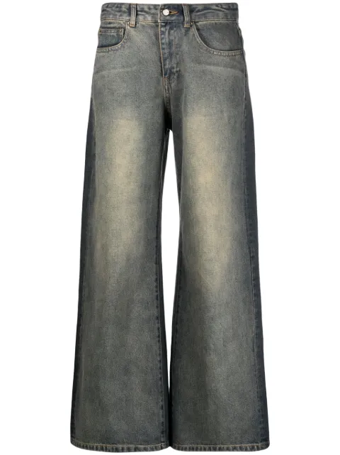 JNBY wide-leg gradient-effect jeans Blue 5N9E11460