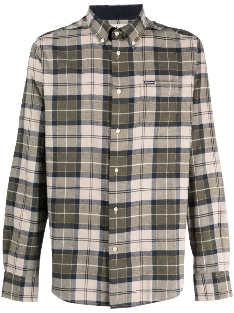 Barbour Fortrose checkered shirt Green MSH4991TN16