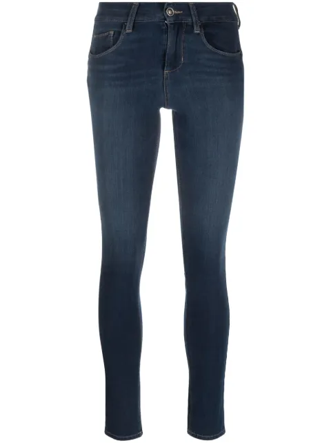 LIU JO logo-patch skinny jeans Blue UXX037D4199