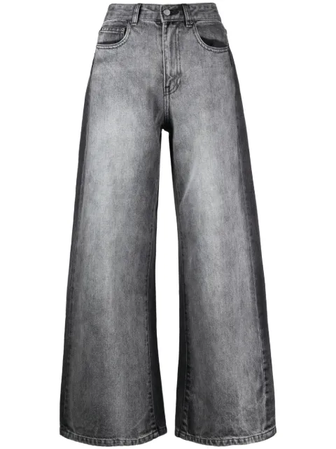 JNBY panelled wide-leg jeans Grey 5N9E11460