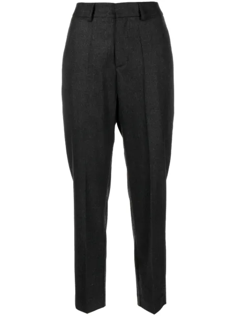 P.A.R.O.S.H. high-waist cropped trousers Grey D232244LOWELL23