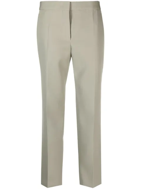 Jil Sander straight-leg wool trousers Green J02KA0008J40002