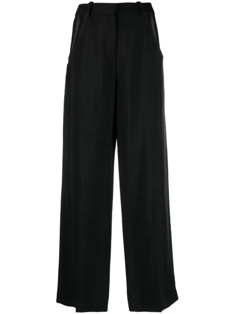 Mugler wide-leg cut-out trousers Black 23W1PA0396182
