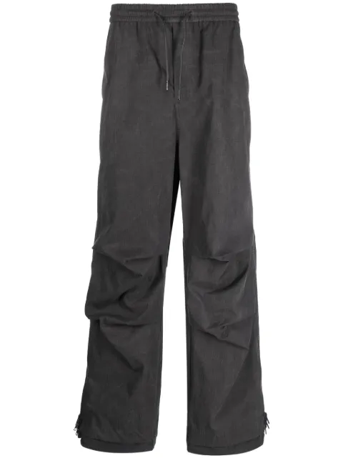 Juun.J waffle-effect drawstring track pants Grey JC3821P313