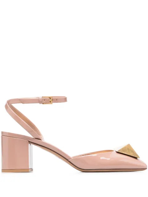 Valentino Garavani One Stud 65mm patent leather pumps Pink WS0HD2LAF