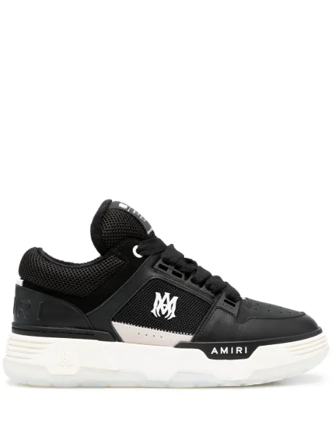 AMIRI logo-patch lace-up sneakers Black AW23MFS009