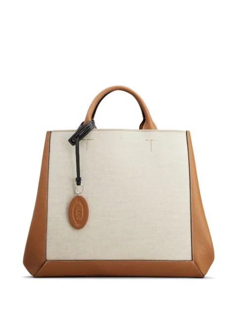 Tod's panelled colour-block tote bag Brown XBWCLNA0400T48