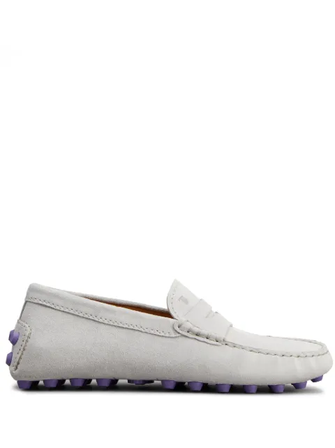 Tod's Gommino logo-debossed loafers Grey XXW52K00010RE0