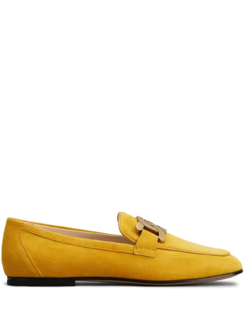 Tod's Kate logo-engraved loafers Yellow XXW79A0DD00D8W