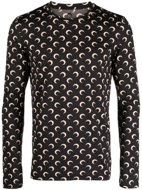 Marine Serre Regenerated Second Skin top Black MTO116ACJER0001