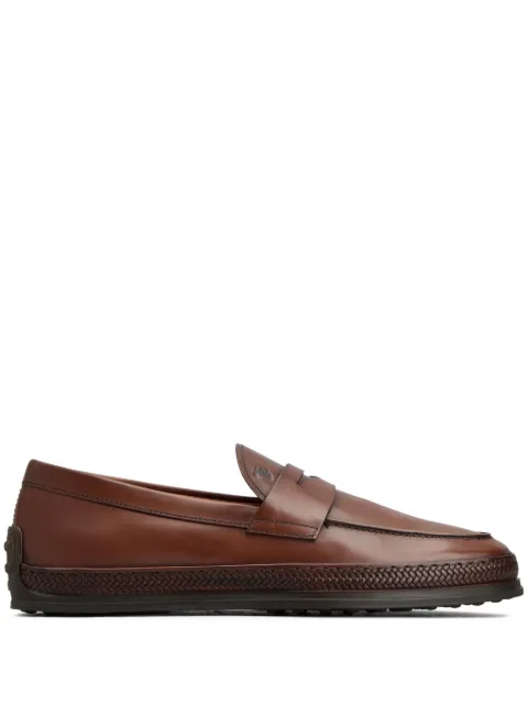 Tod's Gomma leather mocassin loafers Brown XXM07L0FQ80NF5