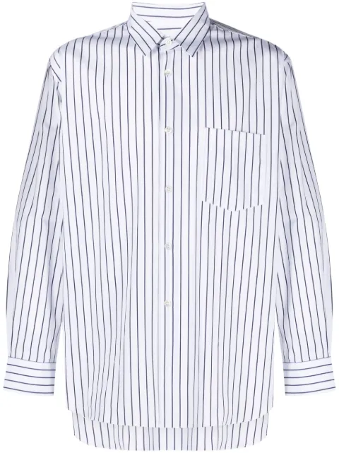 Comme Des Garçons Shirt Forever striped shirt White FZB115