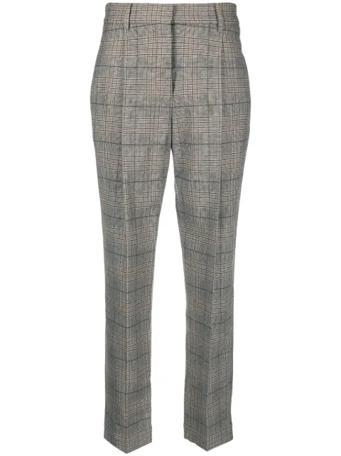 Brunello Cucinelli checked tailored trousers Brown MP537P8422C003