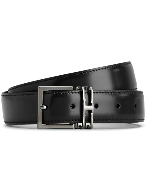 Tod's logo-buckle leather belt Black XCMCQT70100TDZ