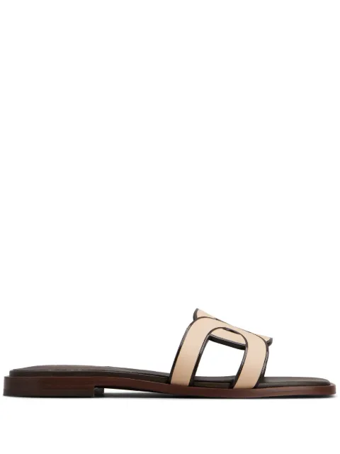 Tod's leather logo strap sandals Brown XXW70K0GU70MID