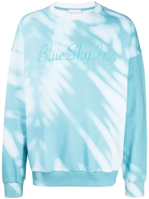 BLUE SKY INN logo-embroidered cotton sweatshirt Blue BS2303CN006