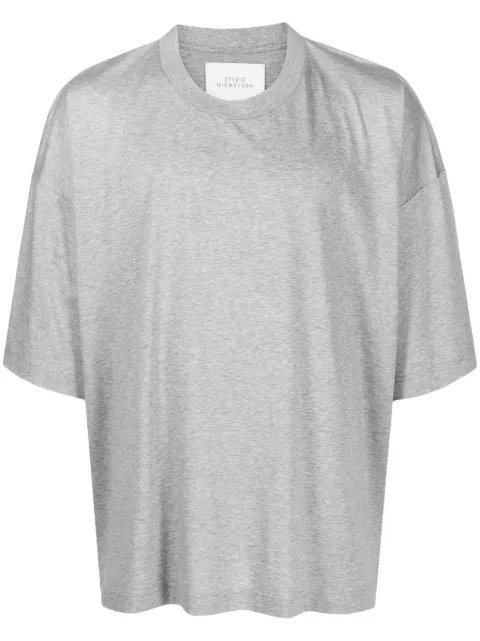 Studio Nicholson oversize-cut cotton T-shirt Grey PIUSNM088