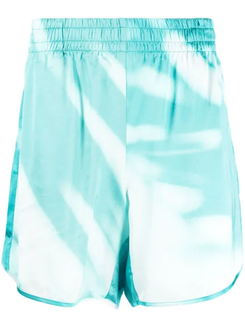 BLUE SKY INN graphic-print deck shorts Blue BS2303ST023