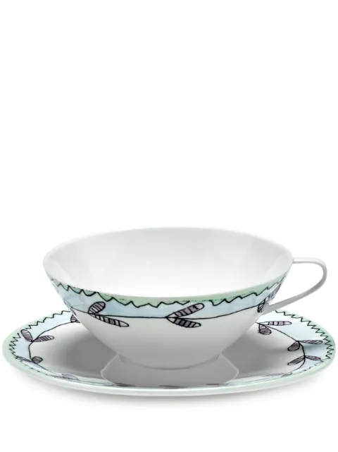 Serax x Marni Midnight Flowers teacup and saucer (set of two) White B9223135403