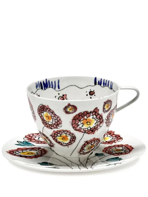 Serax x Marni Midnight Flowers cappuccino cup and saucer (set of two) White B9223129307