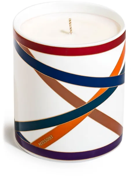 Missoni Home Nastri scented candle White MHPNMC40S1