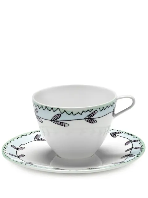 Serax x Marni Midnight Flowers coffee cup and saucer White B9223126403