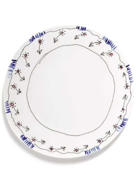 Serax x Marni Midnight Flowers dinner plates (set of two) White B9223104307