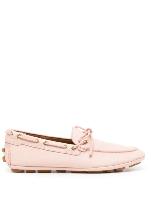 Bally leather boat loafers Pink WD050KVT032
