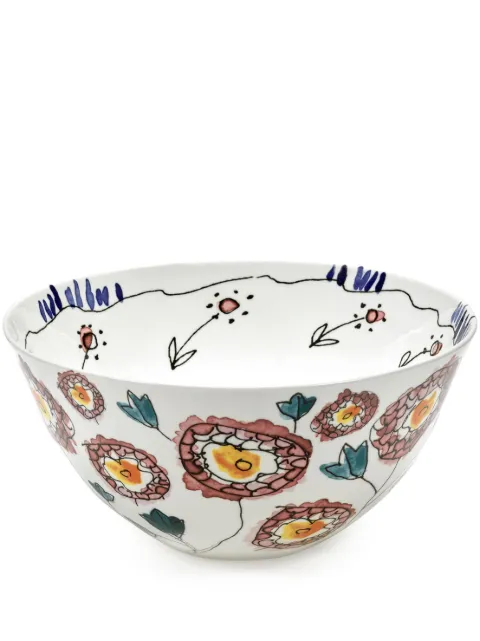 Serax x Marni Midnight Flowers serving bowl White B9223122307