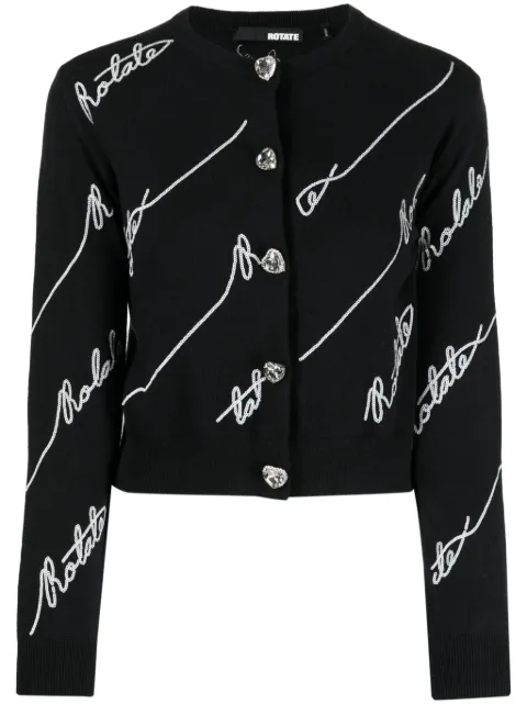 ROTATE BIRGER CHRISTENSEN sequin-embellished cardigan Black 111230100