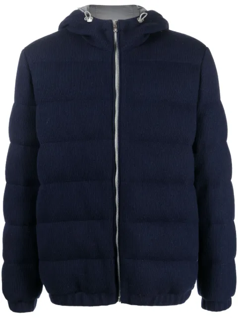 Brunello Cucinelli cashmere down jacket Blue M221P239CTV87