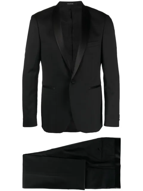 Tagliatore single-breasted virgin-wool suit Black SFBR18A01LIS060001UPER00