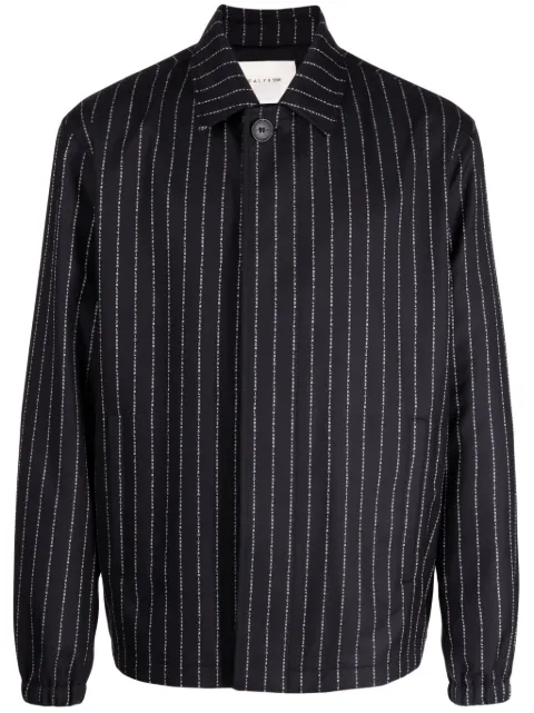 1017 ALYX 9SM logo-stripe virgin-wool jacket Black AAMTA0004FA06