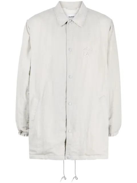 Doublet logo-embroidered shirt jacket Grey 23AW42BL178
