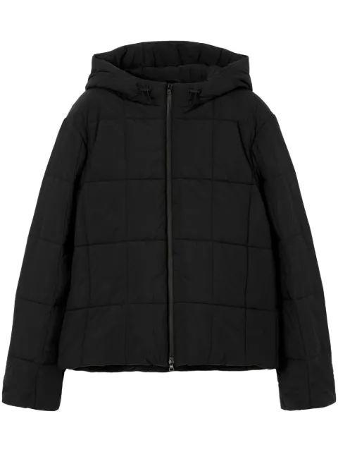 Burberry hooded quilted padded jacket Black 8074274