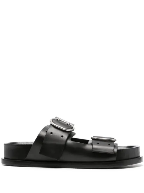 Jil Sander buckle-fastening flat sandals Black J15WP0090P4833