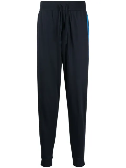 BOSS Authentic logo-tape track pants Blue 50496760