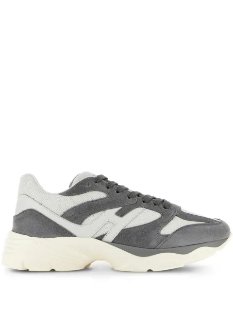 Hogan panelled suede sneakers Grey HXM6650FJ10QBL