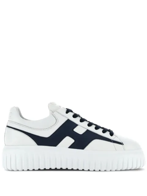 Hogan H-Stripes leather sneakers White HXM6450FE91QZB