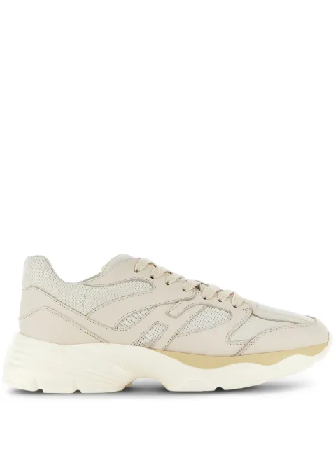 Hogan panelled leather sneakers Neutrals HXM6650FJ10Q44