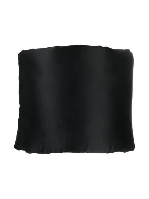 Rick Owens padded silk scarf Black RO02C1438SCHDX