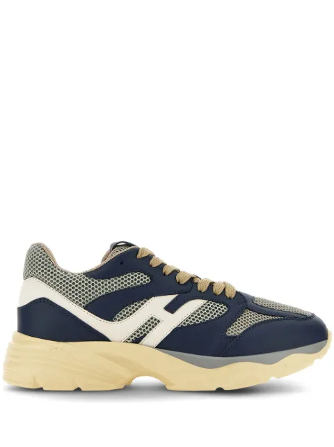 Hogan panelled leather sneakers Blue HXM6650FJ00TD1