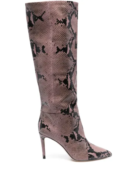 Paris Texas 90mm crocodile-embossed boots Purple PX548XPRPT