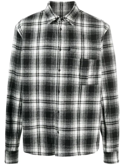DSQUARED2 plaid-check shirt jacket Black S79DL0036S78221