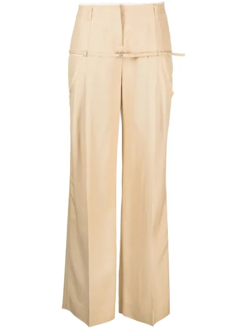 Jacquemus Le Pantalon Criollo wide-leg trousers Brown 233PA0531359150