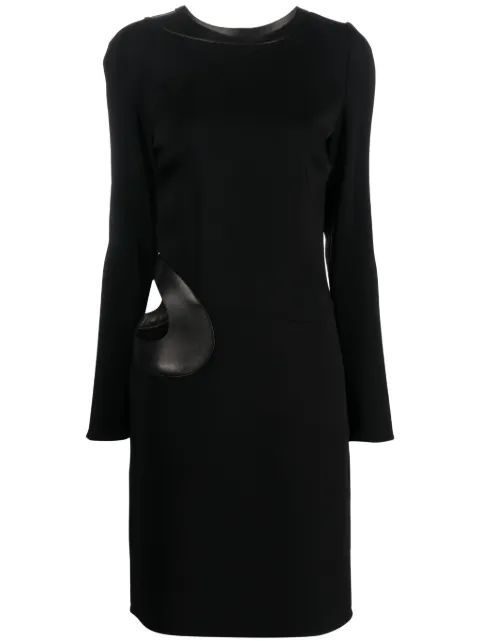 TOM FORD cut-out long-sleeved dress Black AB3242FAX575
