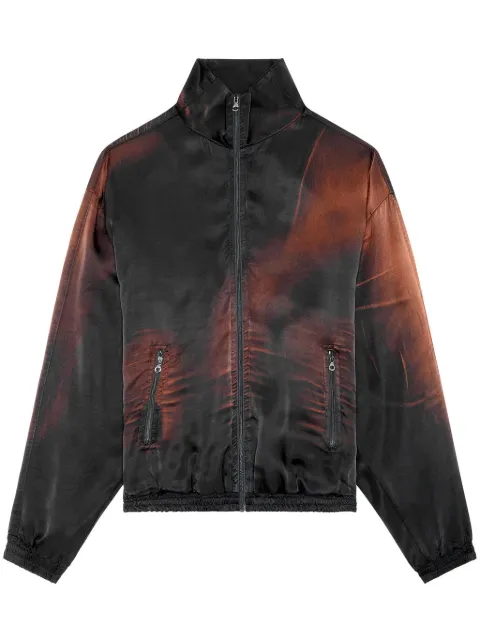 Diesel J-Smash faded zip-up bomber jacket Black A107800BIAY
