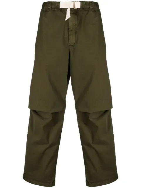 DARKPARK adjustable waist-strap trousers Green MTR09FAP08